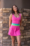 Remi Dress - Strawberry Ice Colorblock