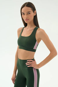 Lexi Rigor Bra- Military/Blush