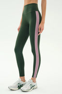 Margot Rigor Legging- Military/Blush