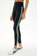 Ella High Waist Airweight 7/8 Legging- Limeade/Black