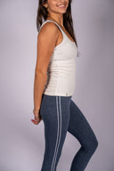 Del Ray Pointelle Tank Top - Cream