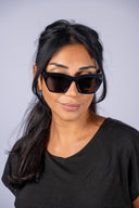 Park Ave Polarized Sunglasses - Polished Black - Grey