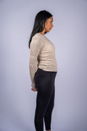 Avery Sweater Top - Soft Ecru
