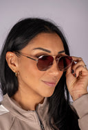 Highway Polarized Sunglasses - Rose Gold Gradient