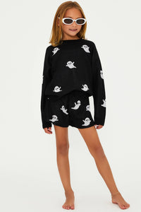 Little Callie Sweater- Black Heart Bats