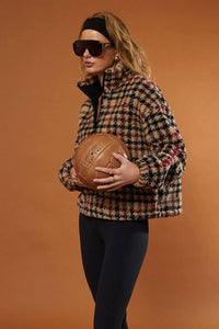 Leona Sherpa- Midnight Houndstooth