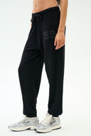Andie Oversized Fleece Varsity 59 Sweatpants- Indigo/59