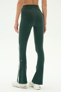 Raquel High Waist Supplex Flare 30- Military/White