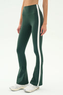 Raquel High Waist Supplex Flare 30- Military/White