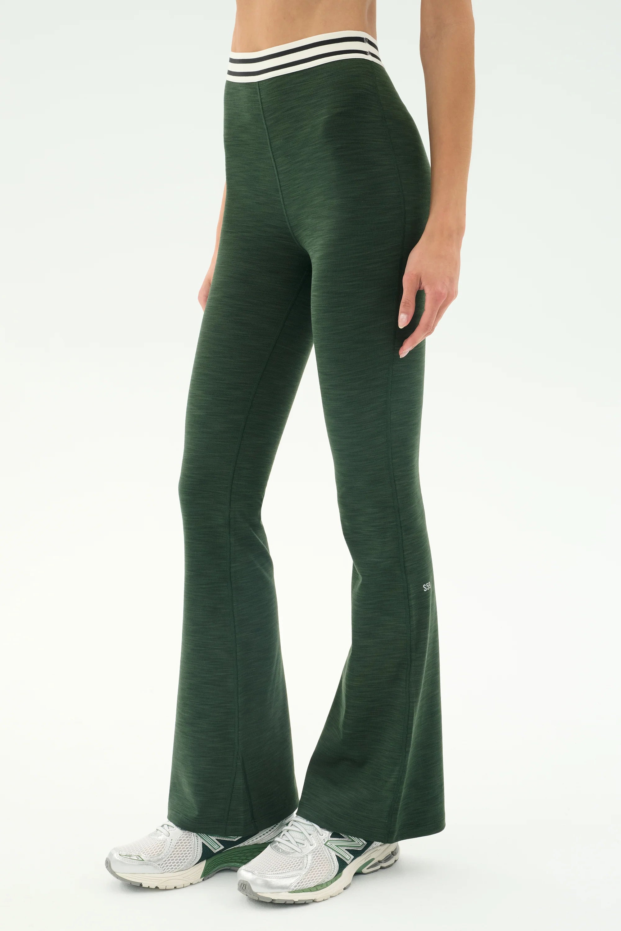 Raquel Active Rib Flare- Heather Military