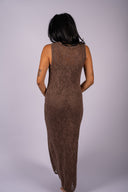 Claremont Knit Midi Dress- Cocoa Latte