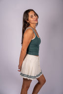 Bleacher Babe Mini Skirt - Sandstone