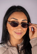 Palisades Sunglasses- Gold Grey Polarized