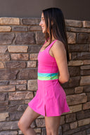 Remi Dress - Strawberry Ice Colorblock