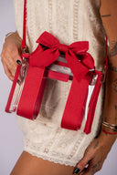 Case-Mate Clear Stadium Bag - Varsity Red Bow
