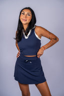 Lila Polo Bra Top- Navy