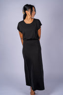 Anika Jersey Midi Dress - Black