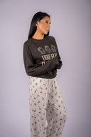 Booze Sweatshirt - Ash Black