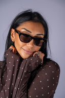 Midnite Polarized Sunglasses - Polished Black - Grey