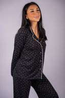 Luxe Dot PJ Top - Black