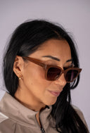 High Tide Polarized Sunglasses - Taupe Gradient