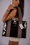 Case-Mate Espresso Polka Dot Bow Jelly Tote Bag