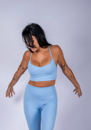 Barton Bra Top - Heather Blue Mist