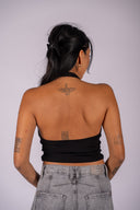June Rib Halter - Black