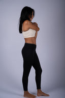 Rae Ankle Legging - Black / Malt / Shell