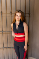 Etta Top- Redwood Colorblock