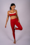 Emerson Airweight High Waist 7/8 Legging - Terracotta / Creme