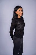 Avery Sweater Top - Black