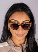 Lunch Date Polarized Sunglasses - Dark Tort Gradient