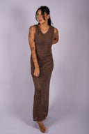 Claremont Knit Midi Dress- Cocoa Latte