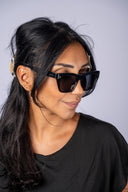 Park Ave Polarized Sunglasses - Polished Black - Grey