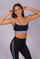 Emerson Airweight Bra - Black / Purple Haze