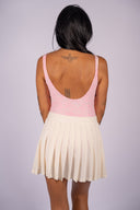 Cadiz Pleated Skirt- Cream