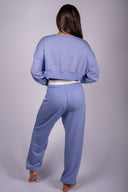 Noah Fleece Crop Sweatshirt - Purple Haze