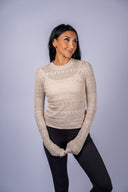 Avery Sweater Top - Soft Ecru