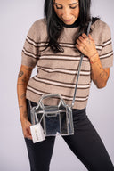 Case-Mate Clear Stadium Bag - Silver Chrome