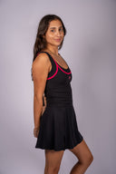 Forward Tank - Black / Cosmo Pink