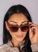 Park Ave Polarized Sunglasses - Taupe Tort Gradient