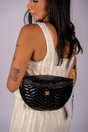 Little Runaway Moto Quilting- Black Patent