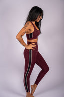 Lexi Rigor Bra - Dark Cherry / Black