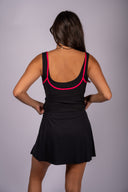 Forward Tank - Black / Cosmo Pink