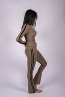 Raquel High Waist Supplex Flare 30 - Lentil / Black