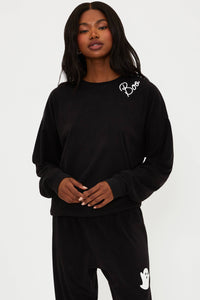 Devyn Sweatshirt- Boo Black