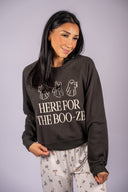Booze Sweatshirt - Ash Black