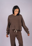 Circuit Crew Neck Sweatshirt - Dark Chocolate