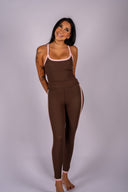 Rhythm 25in Midi Pant - Chocolate